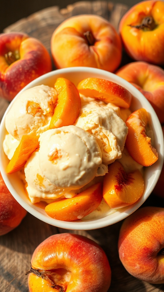 georgia peach summer ice cream