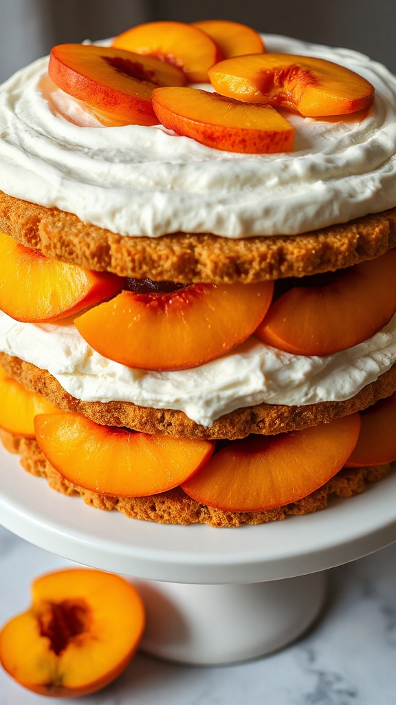 georgia peaches no bake creamy