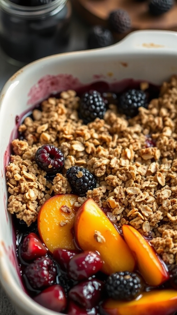 georgia s blackberry peach crisp