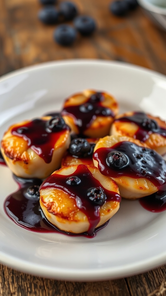 glazed seared maine scallops