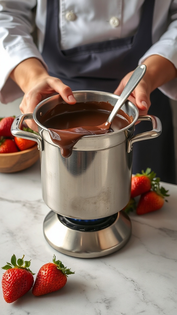 glossy chocolate melting fixes