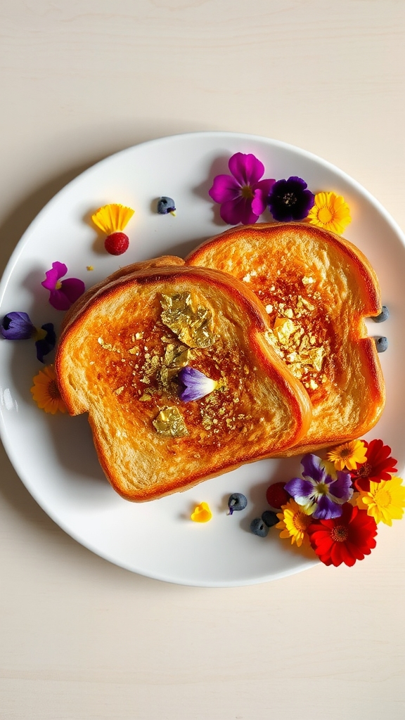 gold leaf french toast