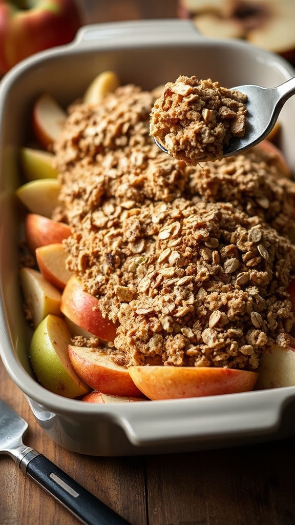 golden aromatic apple crisp