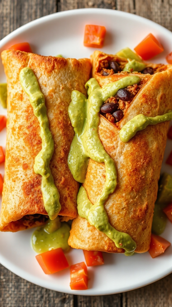 golden crispy chimichanga fiesta