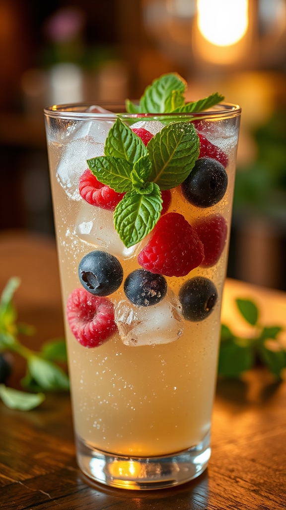golden wheat berry fizz