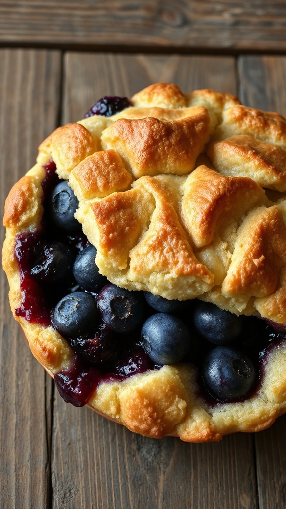 grandmama s fresh blueberry cobbler