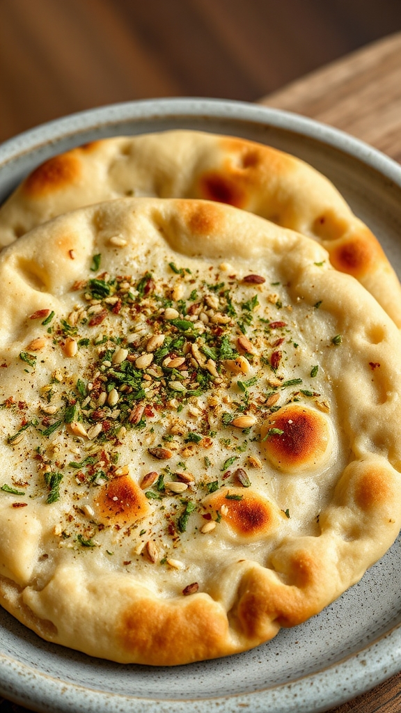 greek yogurt za atar flatbread