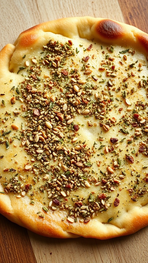 greek yogurt za atar flatbread