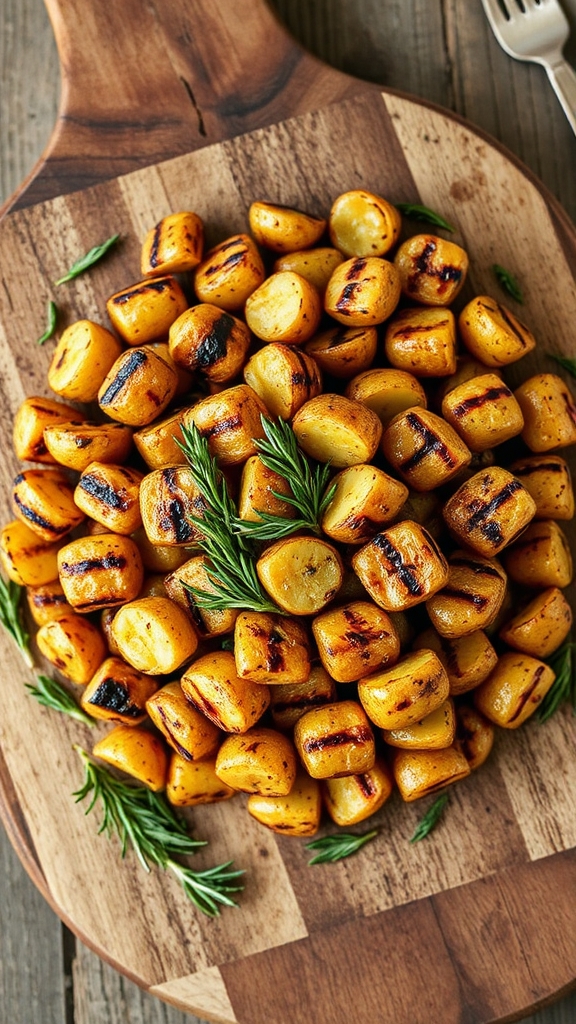 grilled baby potatoes rosemary