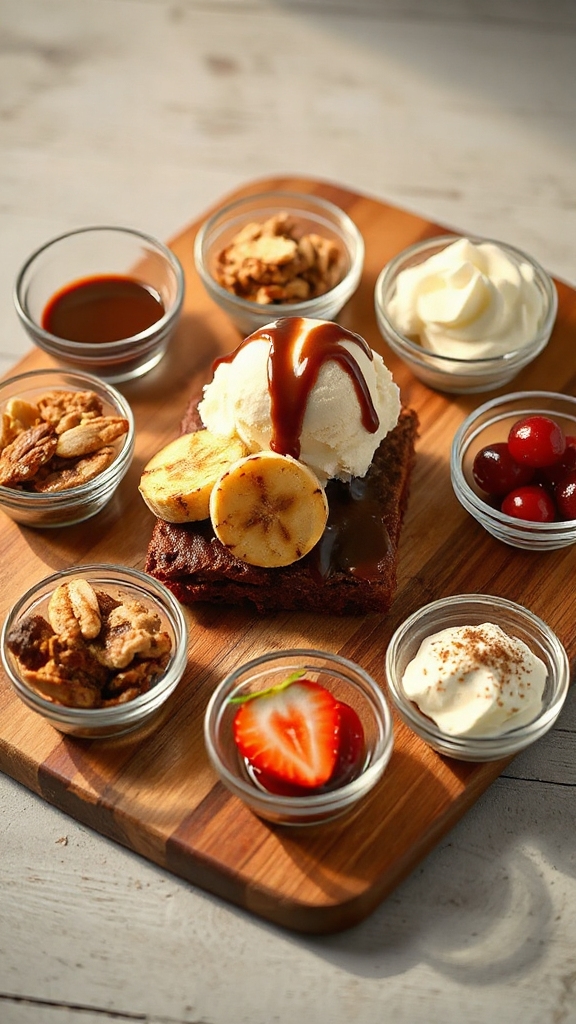 grilled banana sundae toppings