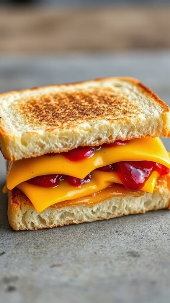 grilled cheese with jam