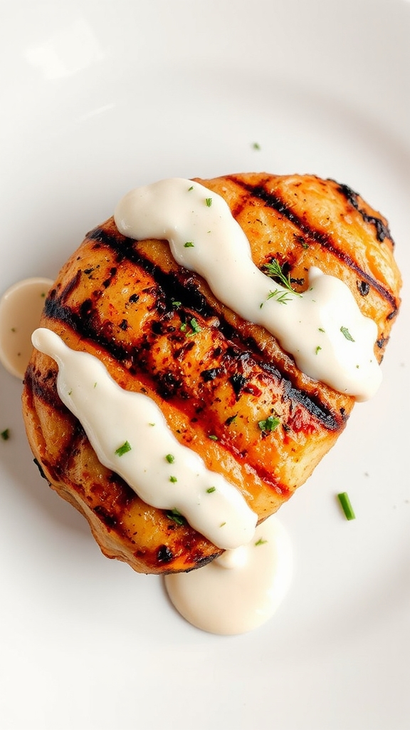 grilled chicken white sauce