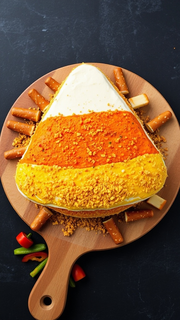 halloween candy corn ball