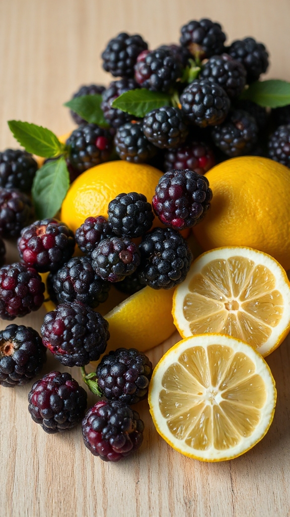 harmonious blackberry lemon blend