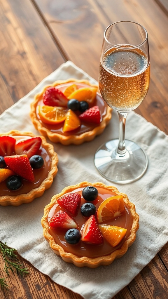 harmonious champagne fruit pairing