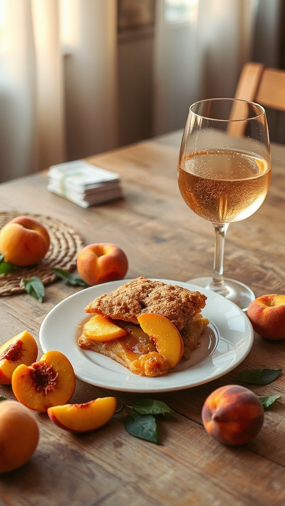 harmonious peach wine pairings