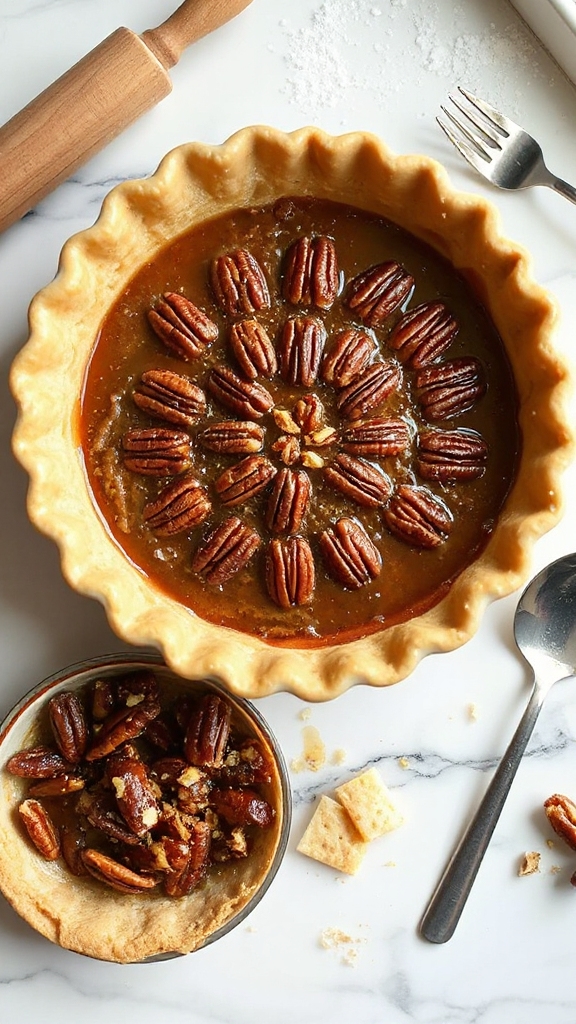 harmonious pecan pie assembly