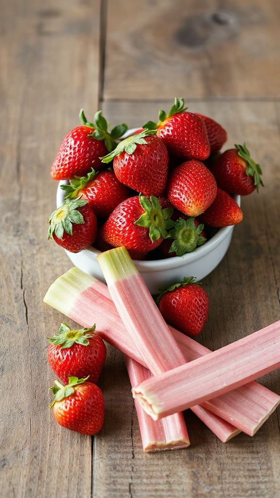 harmonious strawberry rhubarb blend