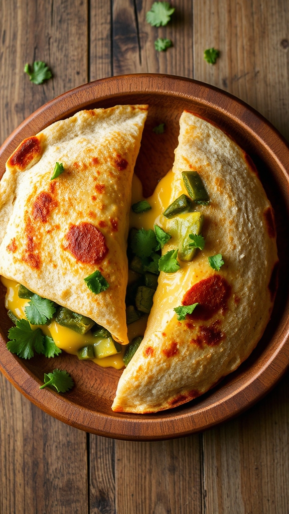 hatch chiles oaxaca quesadillas