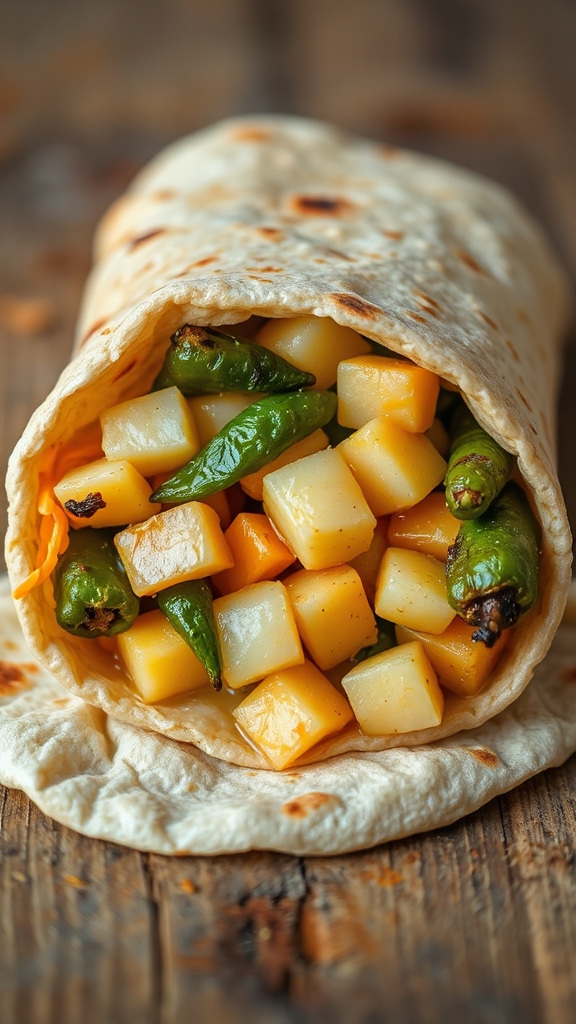 hatch green chile burritos