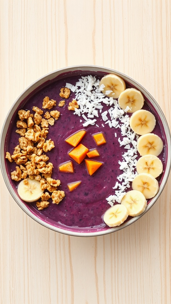 hawaiian acai granola bowl
