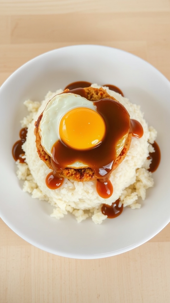hawaiian burger egg gravy
