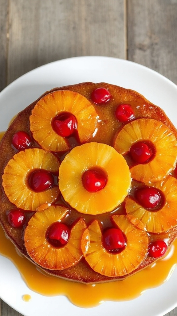 hawaiian caramelized pineapple cake