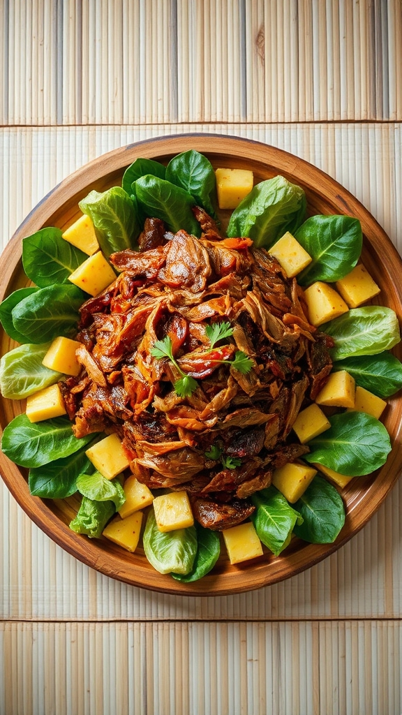 hawaiian kalua pig platter