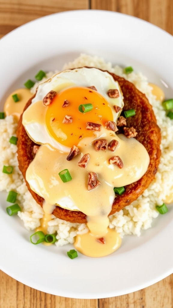 hawaiian loco moco benedict