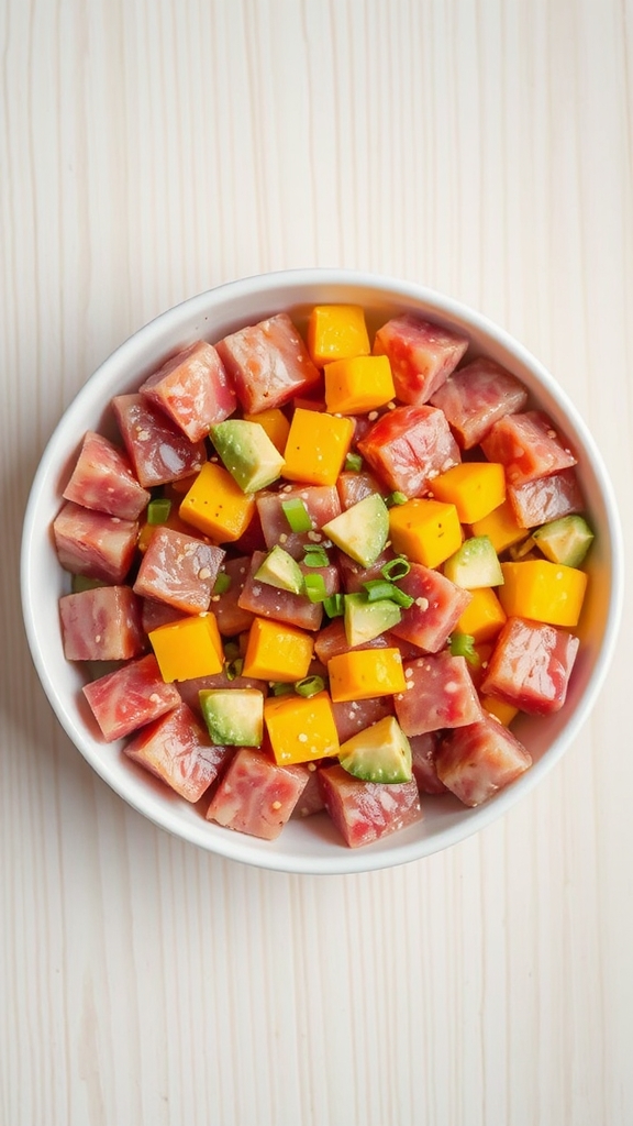 hawaiian poke raw fish