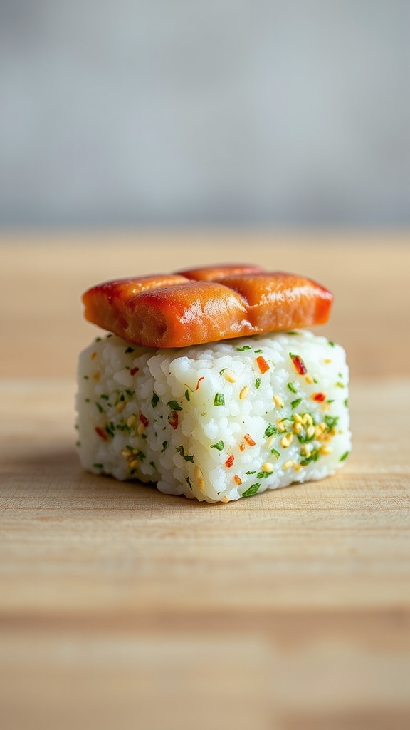 hawaiian spam furikake fusion