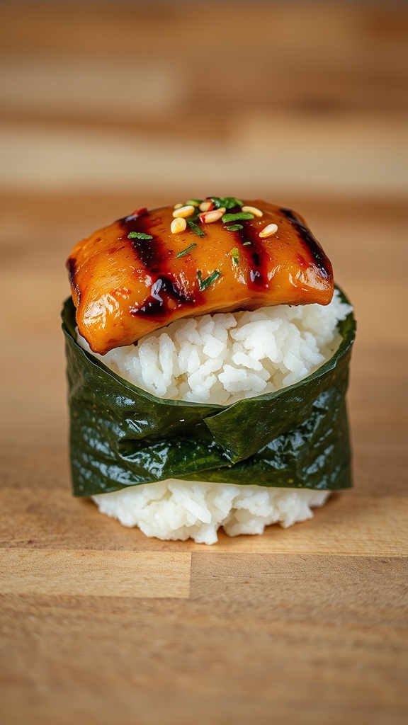 hawaiian spam onigiri fusion