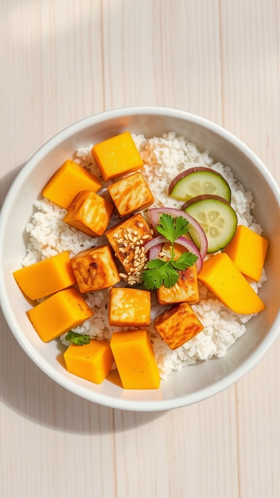 hawaiian tofu poke bowl
