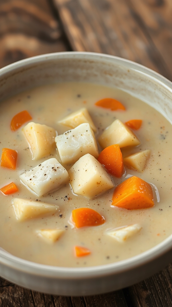 hearty creamy walleye chowder