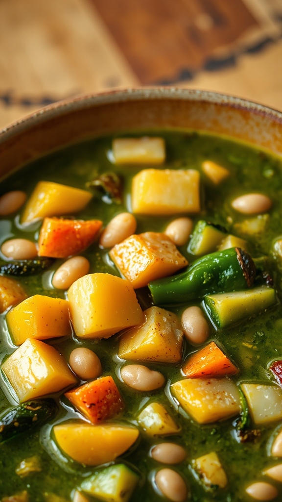 hearty green chile stew