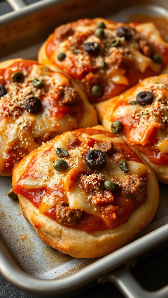 hearty midwest pizza sliders