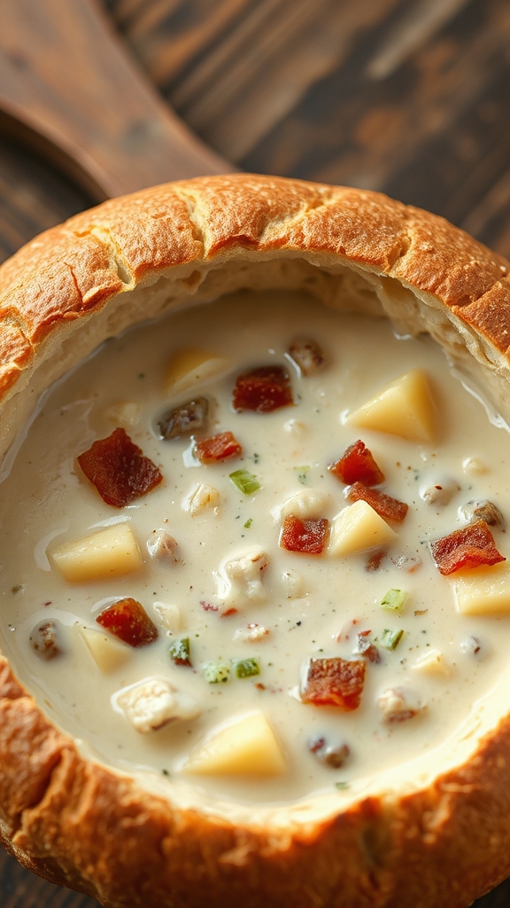 hearty new england clam chowder