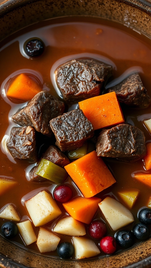 hearty wild bear stew