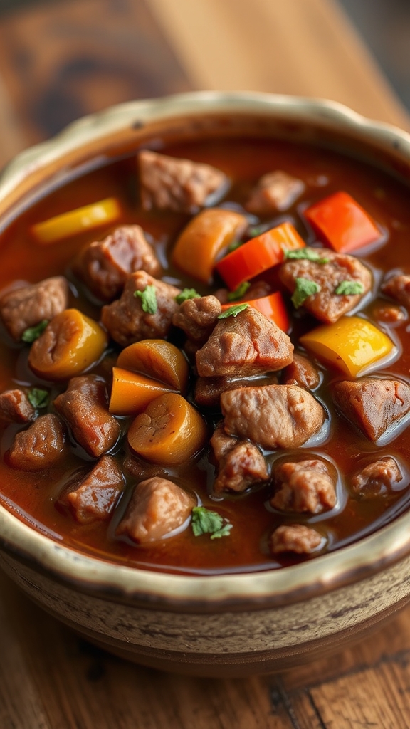 hearty wyoming bison chili