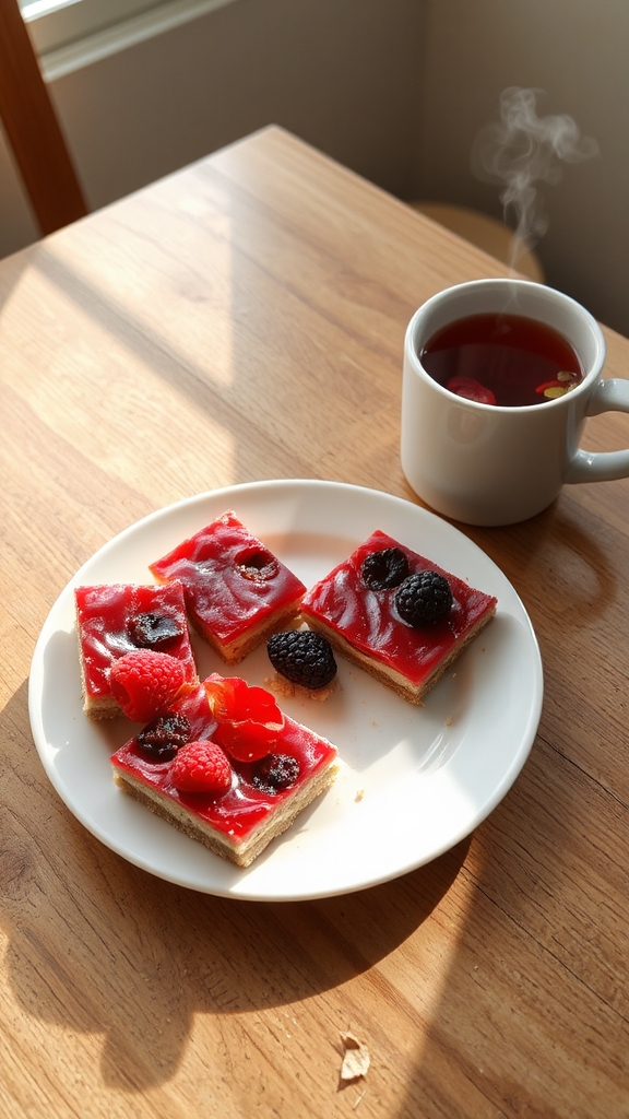 hibiscus tea enhances berry desserts