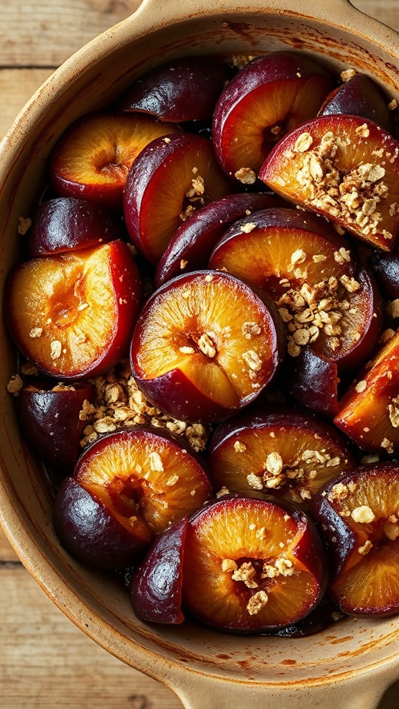 historical plum baking technique
