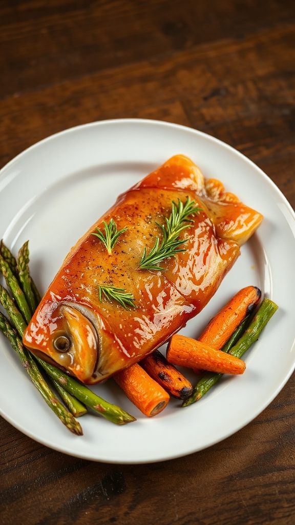 honey glazed trout serving suggestions