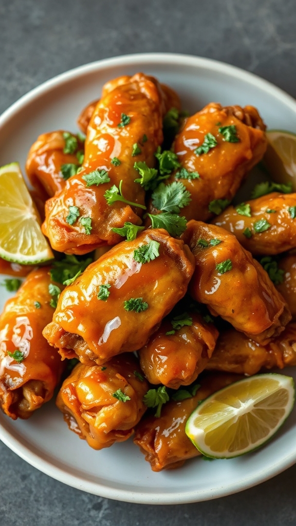 honey lime chicken wings