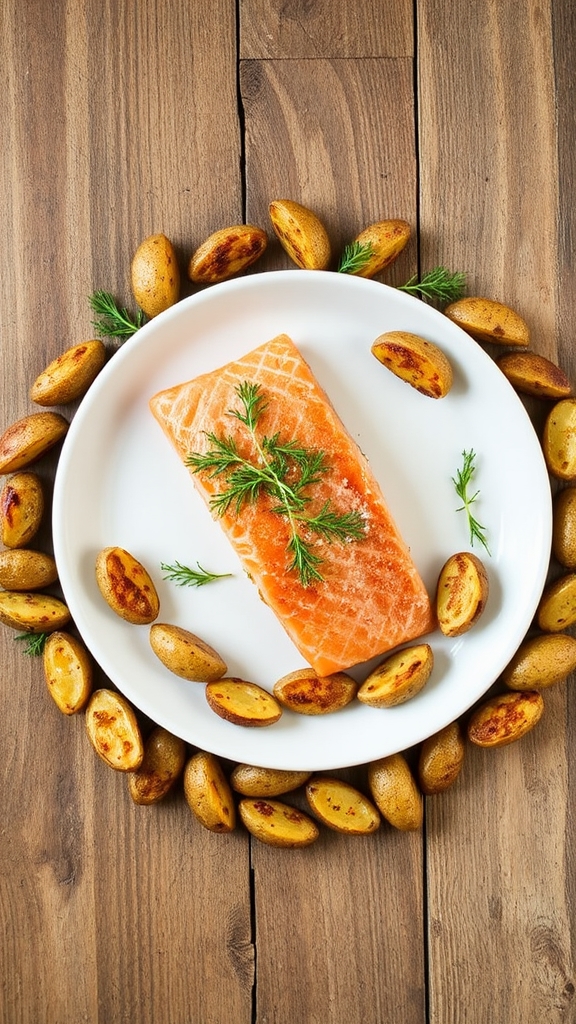 idaho fingerling dill salmon