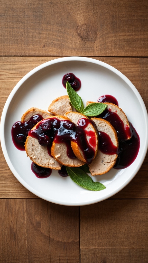 idaho huckleberry glazed pork