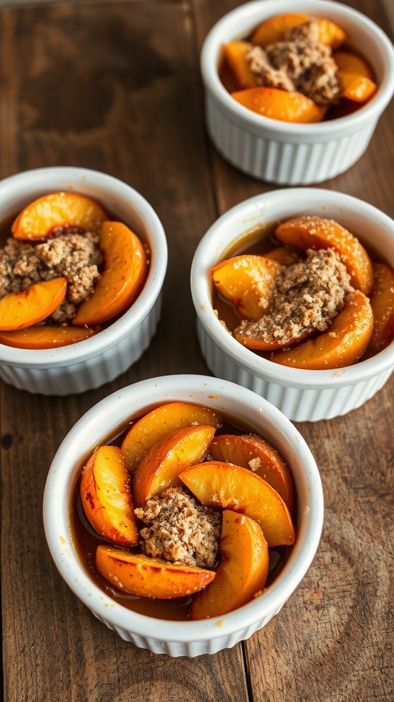 individual georgia peach crisps