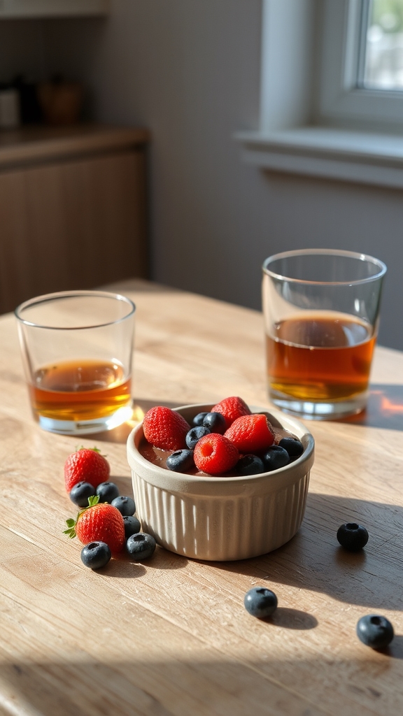 indulgent chocolate and brandy
