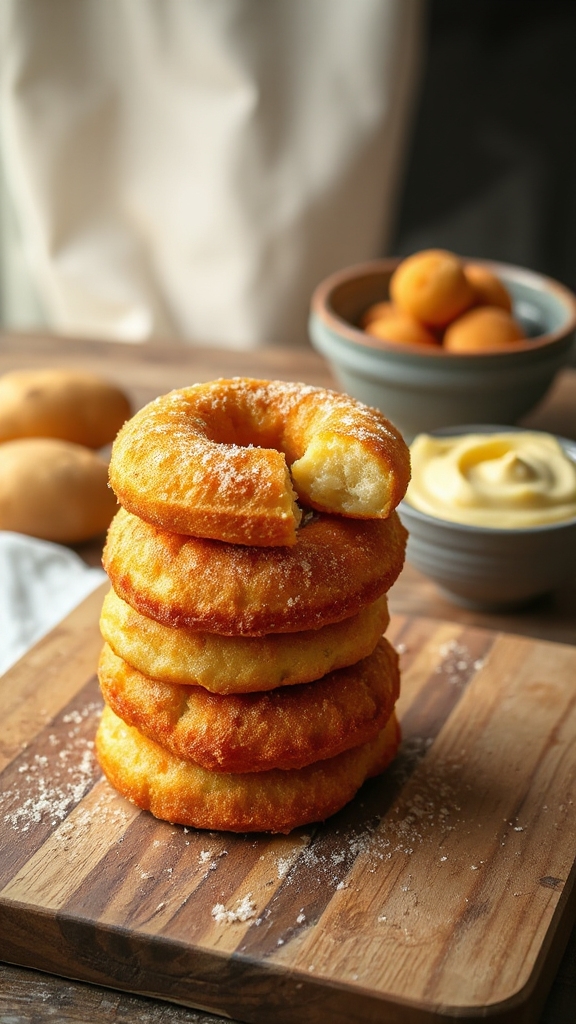 ingredients for idaho potato doughnuts