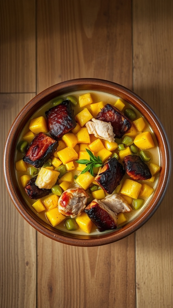 iroquois smoked turkey succotash