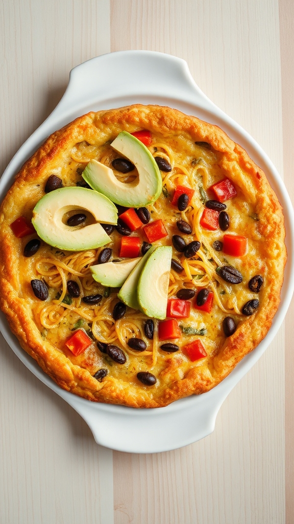 italian pasta carbonara frittata